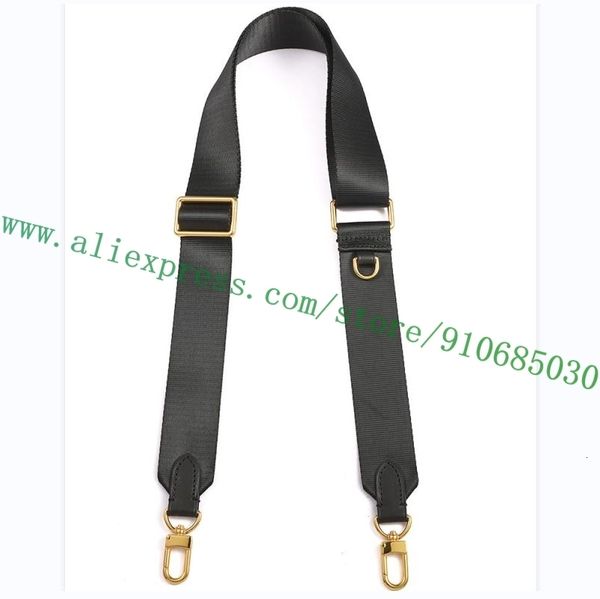 

bag parts accessories adjustable smooth fabric strap for multi pochette lady handbag women bumbag belt 8 colors option 230213, Black