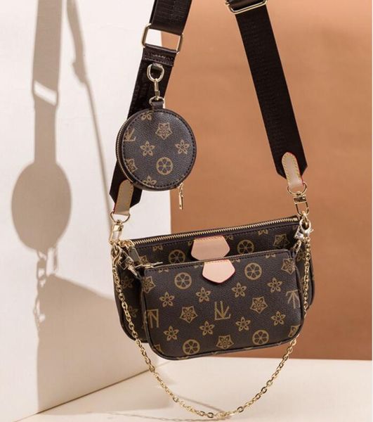 

luxury designer favorite multi pochette women purse handbags leather shoulder messenger bag purses 3 piece sets