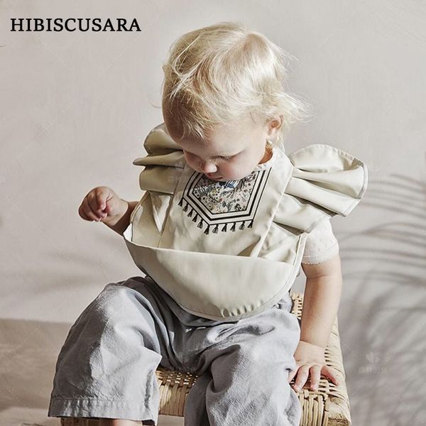 

bibs burp cloths soft pu baby infant bibs with pocket dining bib waterproof easy clean quick dry ins style fashion toddler kids smock 230213