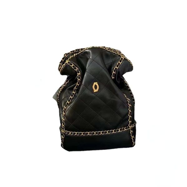

lingge drawstring shopping bag the original cowhide is soft, delicate and smooth and also generous beautiful and fashionable, with large cap