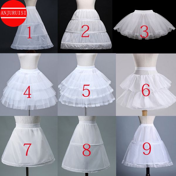 

skirts flower girls petticoat underskirt cosplay party short dress jupon enfant fille lolita ballet tutu skirt enaguas sottogonna mini 23021, Black
