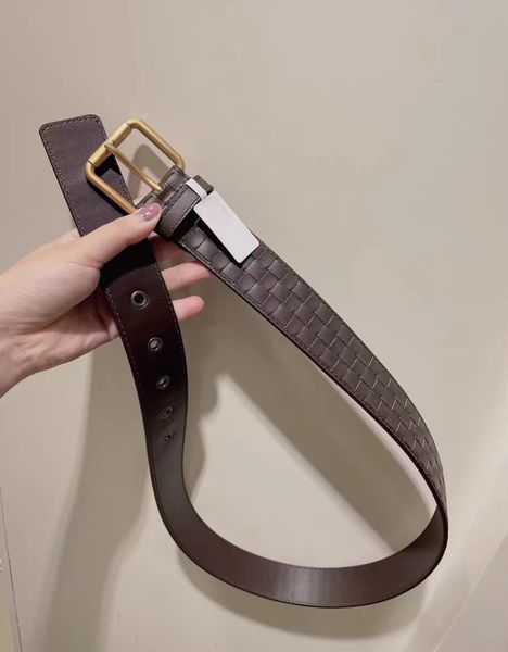 

men's belts luxury designers woven leather belt for mens and womens fashion business casual belts b0015, Black;brown