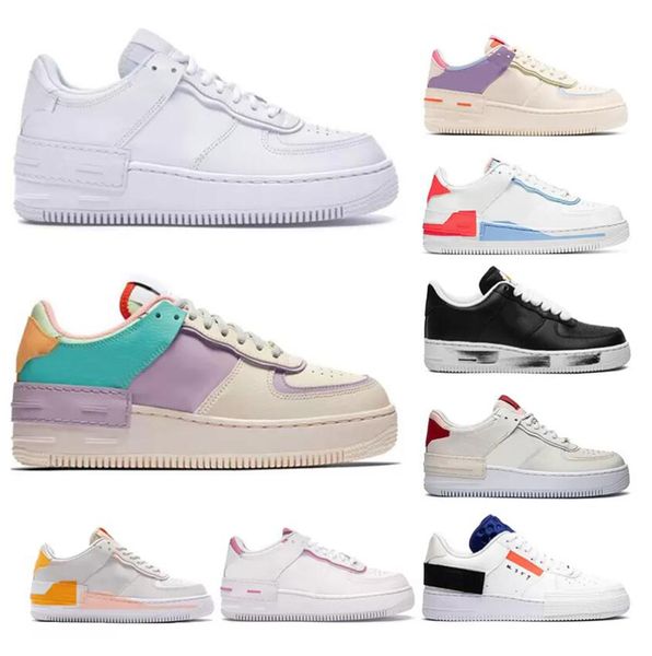 

shadow force 1 running shoes airforce sneakers platform shoes pale spruce aura white glacier blue ghost world classic casual sports outdoor, Black