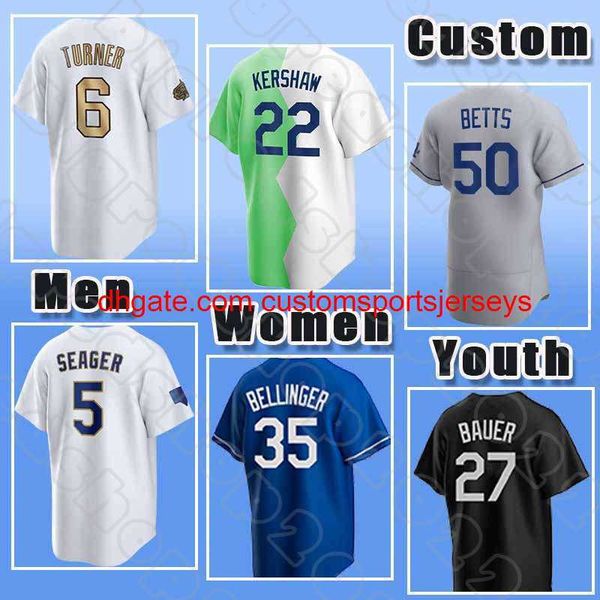 

stitch freddie an baseball julio urias jerseys los trea turner angeles mookie betts justin turner chris taylor max muncy dustin may clayton, Black