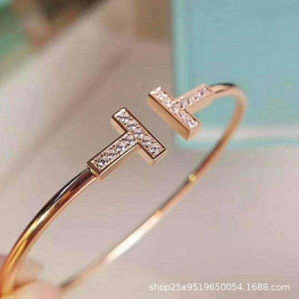 

factory designer bangle t brand designers knot bangle double bracelets diamond bangles bracelet holy reward s925 sterling silver plated 18k, Black