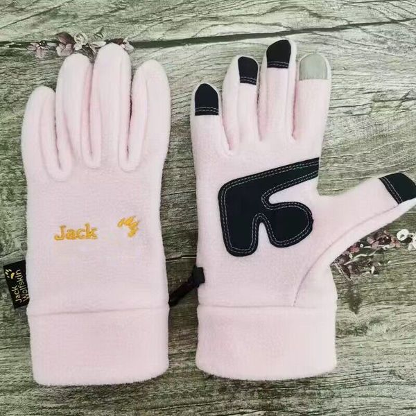 

2023 sport winter warm fleece gloves men women outdoor skiing cycling hiking sports gloves anti-skid thermal touch screen full finger glove, Black