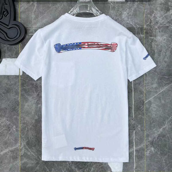 

men's luxury fashion brand t shirt tees men women sanskrit letter couple t-shirt sweatshirt horseshoe flower short sleeve polos cross, White;black