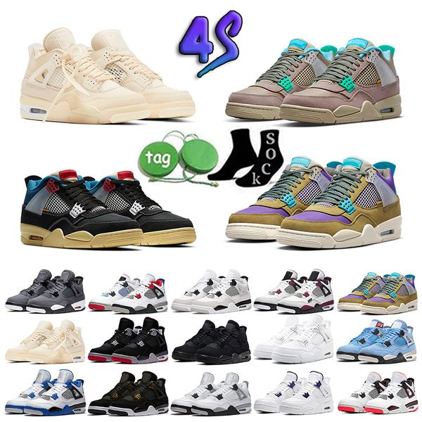 

shoes 4s military basketball black cat sail red thunder white oreo cactus jack university infrared cool grey sports sneakers men women brand