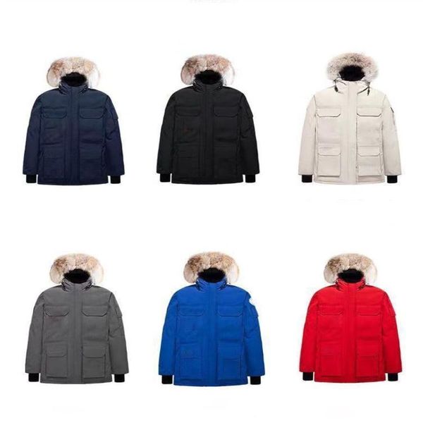 

men's winter classic couple down jacket multi color thickened hoodie hip hop fashion jackets solid color waterproof comfortable fl dich, Black