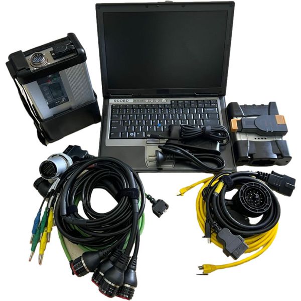 

2023 for bmw icom next diagnostic &programming tool mb star c5 sd connect with d630 lap2 in 1 readey to work