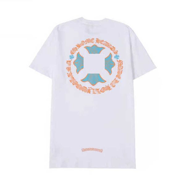 

men's fashion luxury brand t shirt tees men women sanskrit letter short sleeve horseshoe couple t-shirts designer polos tshirts cross, White;black