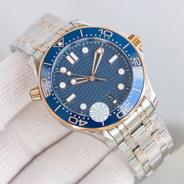

designer watch mens watches 42mm automatic mechanical movement watch luminous sapphire 940l stainless steel sports wind fashion wristwatches, Slivery;brown