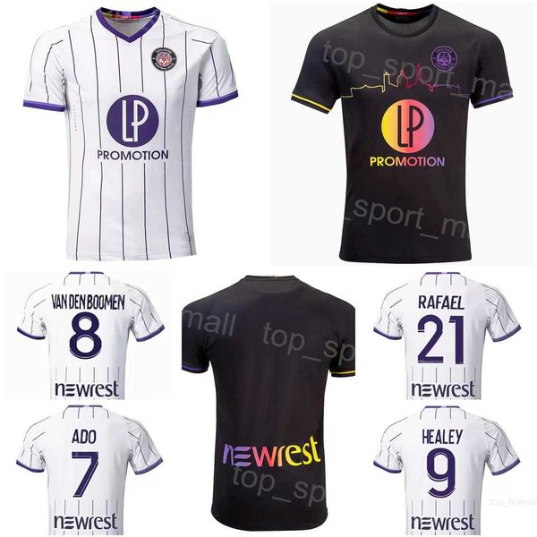 

22-23 club toulouse soccer jersey 27 dallinga 21 ratao 9 healey 4 rouault 2 nicolaisen 17 spierings 8 boomen 30 dupe 3 desler 3 aboukhlal fo, Black;yellow