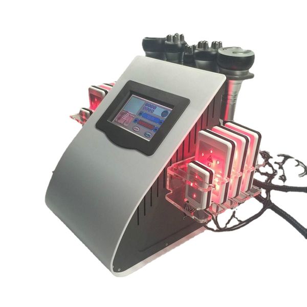 

6-1 cellulite removal tripolar slimming rf 635-650nm diode laser lllt lipo laser cavitation machine ce/dhl