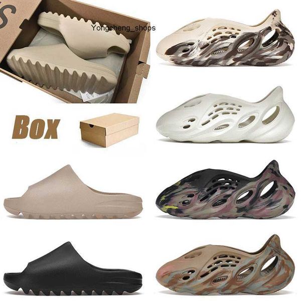 

mens women designer foam runner shoes adilette 22 slides slippers size 13 mx carbon pure moon gray enflame orange onyx men runners sandals, Black