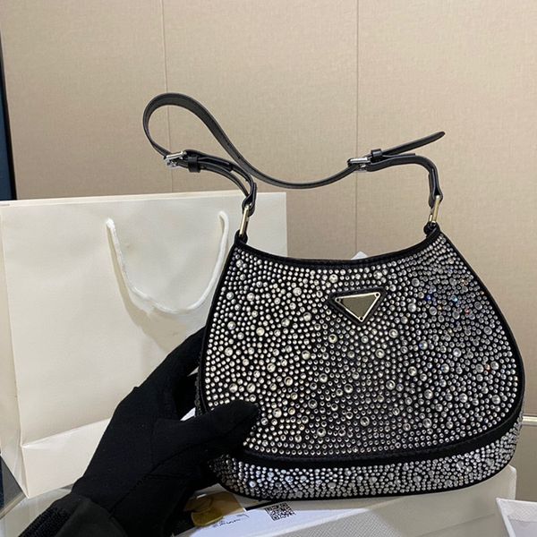 

fashion bags designer rhinestone bags geninue quality handbags women classic diamante bags large capacity underarm bags luxury tote bags lad