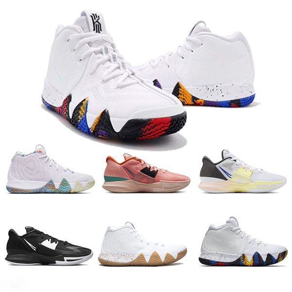 

bk black men's basketball shoes kyrie 5 one world 5 people chip light bone creator hendrix kyries 4 confetti low ncaa tournament women&