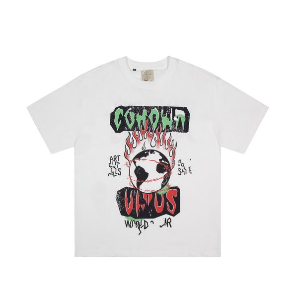 

22ss men's t-shirts galleryse depts t shirts mens women designer t-shirts galleryes cottons man s casual shirt luxurys clothing street, White;black
