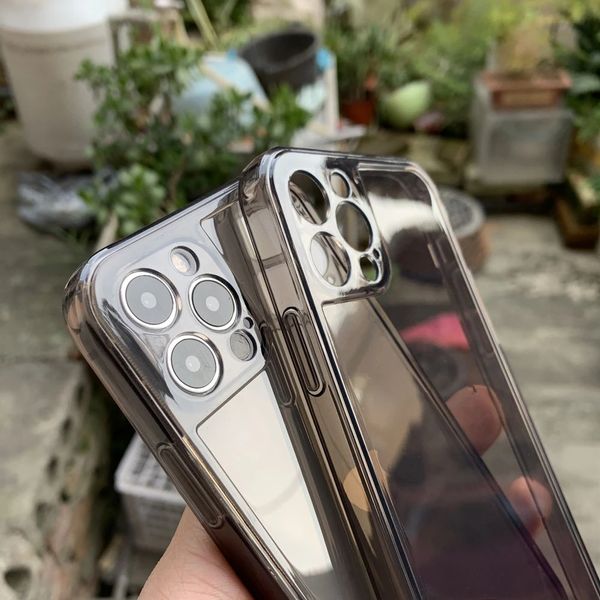 

luxury cases shockproof transparent case for iphone 14 13 12 11 pro max x xs xr 7 8 plus se clear soft silicone full cover