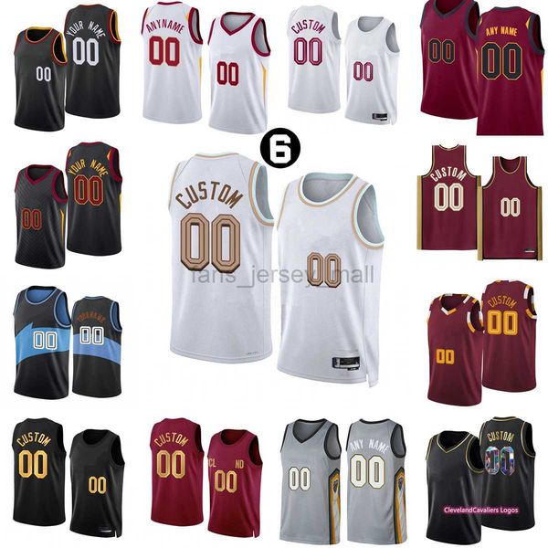 

custom 2023 new season printed basketball jerseys 0 kevin 45 donovan love mitchel 31 jarrett 3 caris allen levert cedi 16 osman evan 4 moble, Black;red