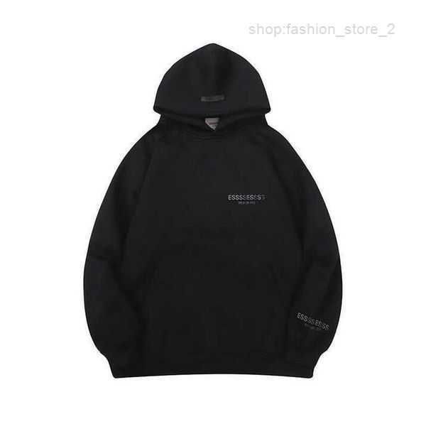 

winter es hoodie designer warm hooded correct edition es hoody men fear letter streetwear pullover sweatshirts ss22 reflective 5 tqi0, Black