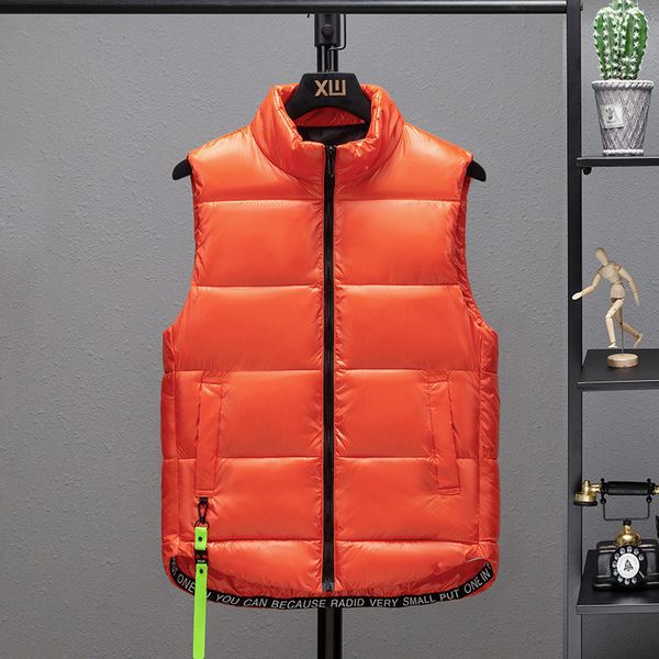

men's vests brand clothing jacket mens autumn warm sleeveless male winter casual waistcoat men plus size e 230213, Black;white