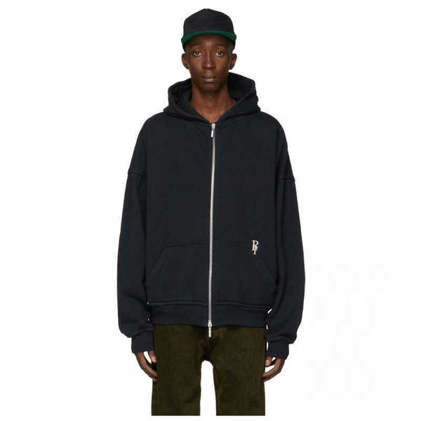 

fashion rh mens jacket designer hoodie letter embroidery hooded coat high street cardigan sportswear lovers zipper jackets, Black;brown