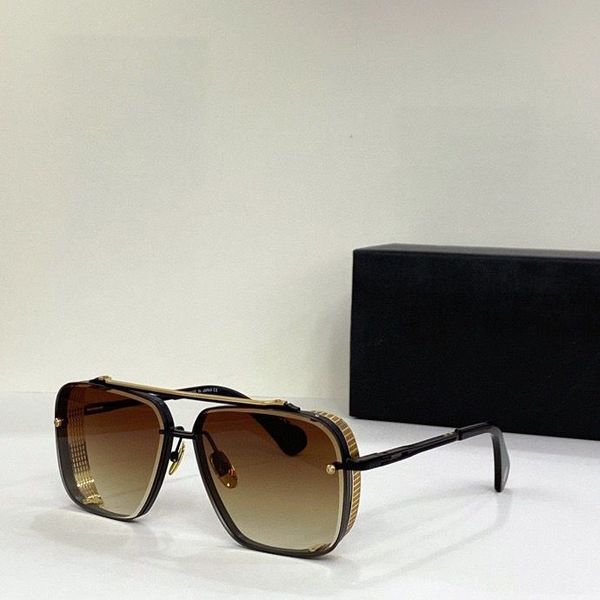 

vintage sunglasses square women's punk sun glasses fashion designer shades luxury golden frame sun glasses uv400 gradient mach six dita, White;black