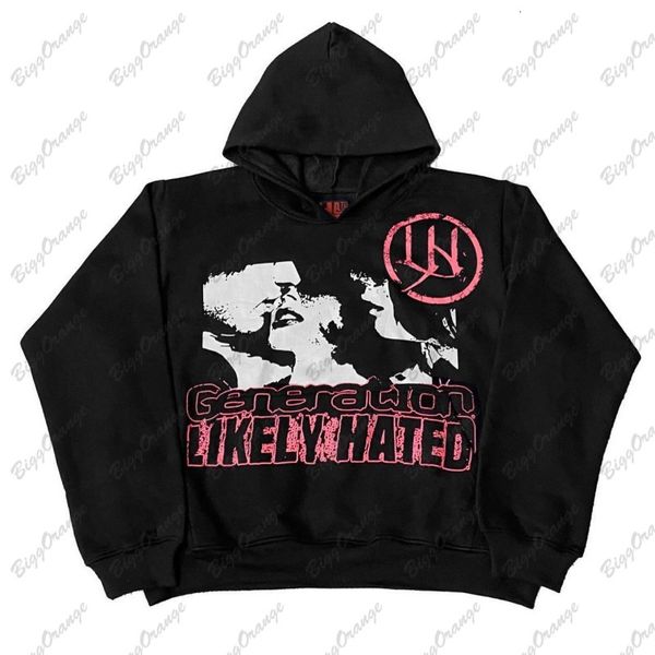 

mens hoodies sweatshirts american vintage y2k plush hoodie jacket womens original streetwear sweatshirt hooded cardigan black y2k hoodie 230