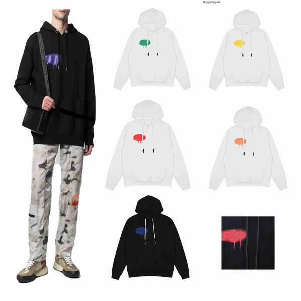 

autumn winter hooded hoodies men womens palms letter print streetwear pullover sweatshirts loose hoodie lovers mens angels multicolor 03vp, Black