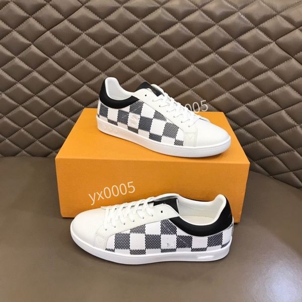 

2023 designer sneakers boots men trainer casual shoes vintage platform trainers denim monograms shoes rubber canvas leather sneaker size38-4, Black