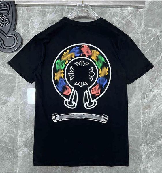 

mens classic t shirt heart fashion ch quality brand sanskrit cross pattern sweater designers chromes pullover cotton tshirts 1sfi, White;black