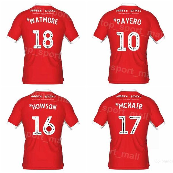 

2022 2023 team fc 2 jones soccer jersey 21 forss 18 watmore 25 crooks 3 giles 26 lenihan 16 howson 27 bola 8 mcgree 29 akpom football shirt, Black;yellow