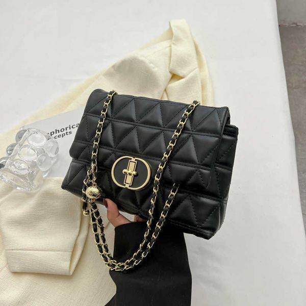 

handbag factory wholesale retail french small bag women's autumn and winter 2023 new fashion versatile rhombus chain simple single shou