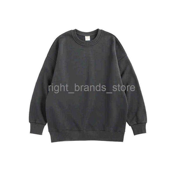 

men's hoodies sweatshirts alt basic plain fece crewneck sweatshirt men streetwear blank oversized sweatshirts men matching hoodies pull, Black