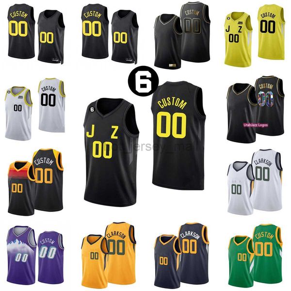 

custom printed 2023 new basketball jerseys russell 23 lauri westbrook 41 kelly markkanen olynyk 00 clarkson 0 talen 22 rudy horton-tucker ga, Black;red