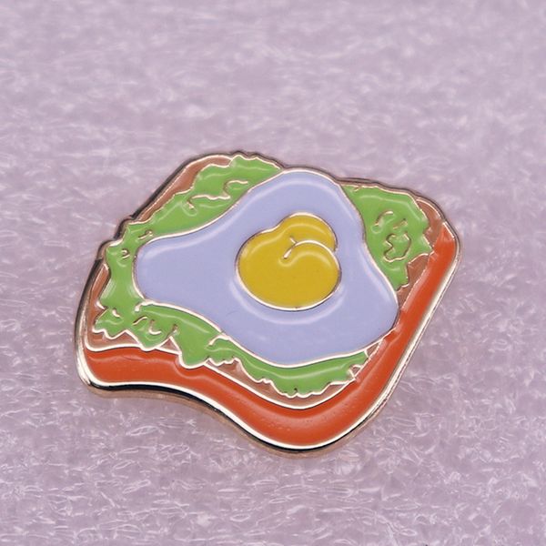 

avocado egg toast brooch cute anime movies games hard enamel pins collect metal cartoon brooch backpack hat bag collar lapel badges, Blue