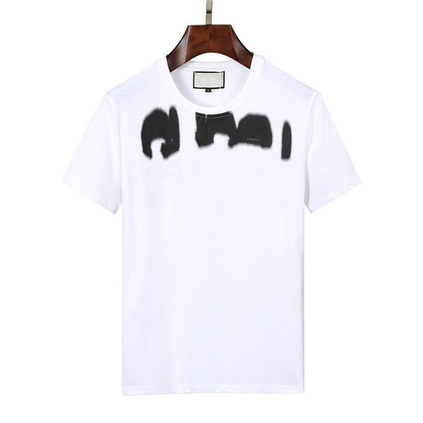 

italy designer brands xxxl shirts mens womans fashion cotton g letter graphic print black white round neck classics ucci luxury clothing t-s, White;black