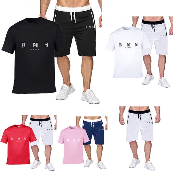 

tracksuits summer sportswear fashion designer printed men's sportswear t-shirt pants suit men's shorts shirt casual polos, Gray