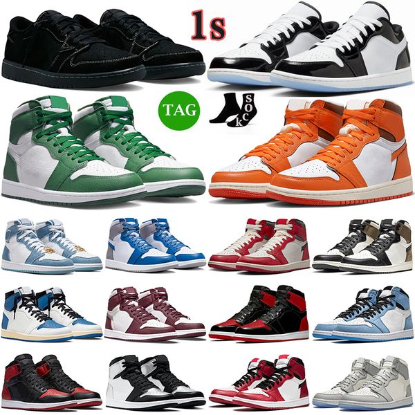 

1 low retro basketball shoes 1s black phantom lost and found reverse mocha fragment voodoo travis scott 1 mens trainers women outdoor sports