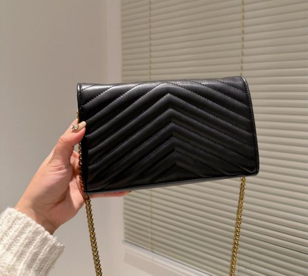 

briefcases hand bags shoulder luxurys designer bags metal chain gold silver women handbag genuine leather bag flip cover diagonal messenger