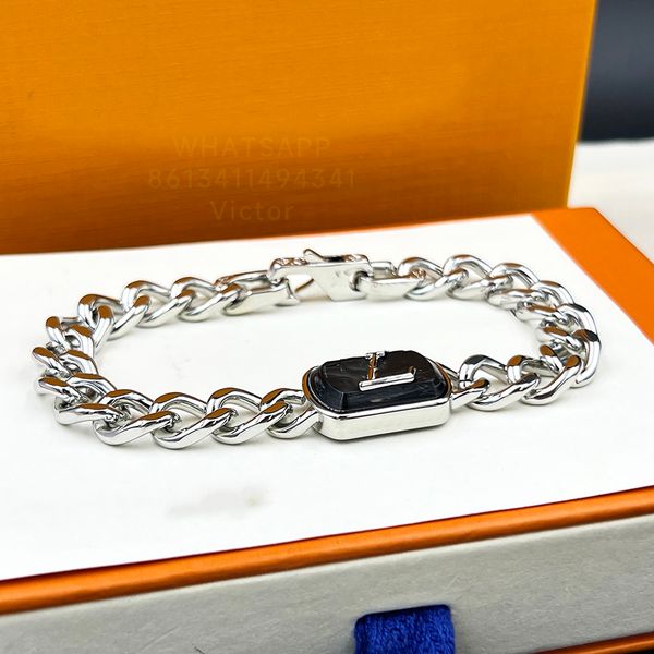 

lw shades big bracelet for man designer 21cm mens bracelet highest counter will not fade the details are consistent with the official exquis, Golden;silver