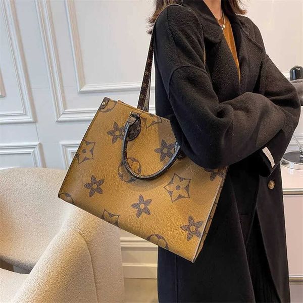 

designer women bag handbags monograms onthego gm mm embossed flower handbag purse tote bags shoulder crossbody female backpack