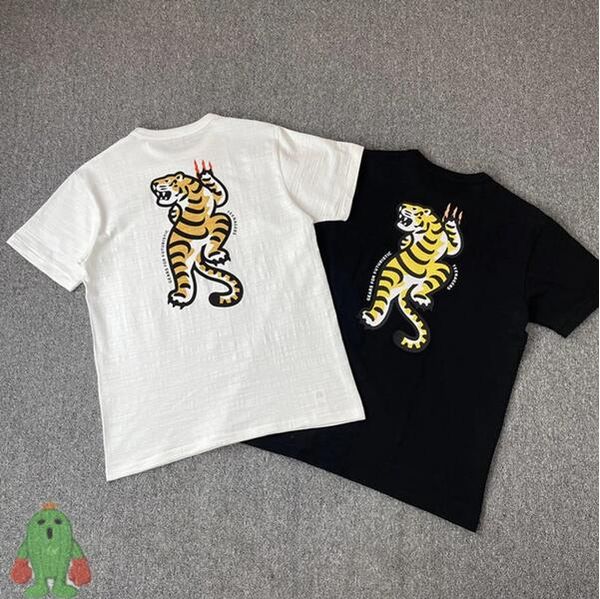 

men's plus tees t-shirts cartoon quality cotton short sleeve loose men women tshirt, Black;brown