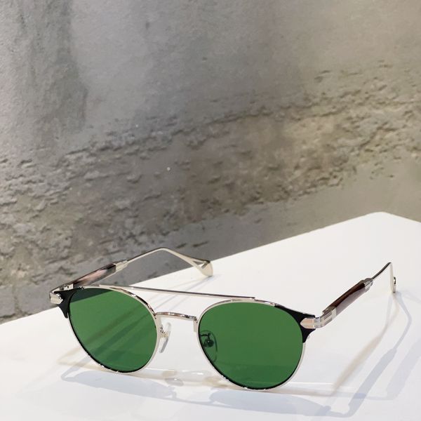 

silver metal green retro round sunglasses for men pilot sun shades designer glasses sonnenbrille gafas de sol uv400 protection eyewear with, White;black