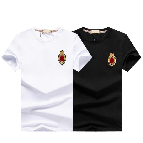 

summer men women designer t shirt loose oversize tees apparel fashion mans casual chest letter t shirts luxury street shorts sleeve#80, White;black