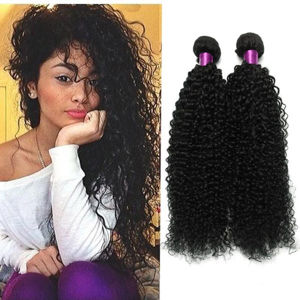 

brazilian kinky hair 6a 100% unprocessed brazilian virgin hair brazilian curly virgin hair curly weave human weave bundles, Black