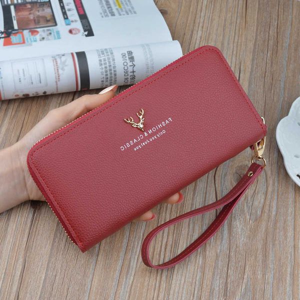 

lychee pattern wallet women long 2020 new zipper fashion clutch student large capacity pu leather coin purse