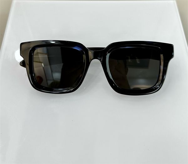 

men's summer fashion sunglasses outdoor sun protection square frame protective glasses vintage full plate band case, White;black