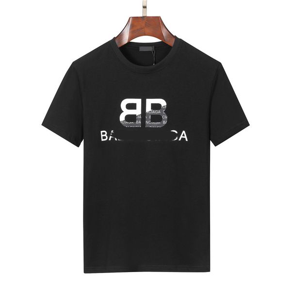 

2023ss mens t shirt designer for men womens tees fashion elastic cotton tshirt with letters casual summer short sleeve asian size mxxxl 03, White;black